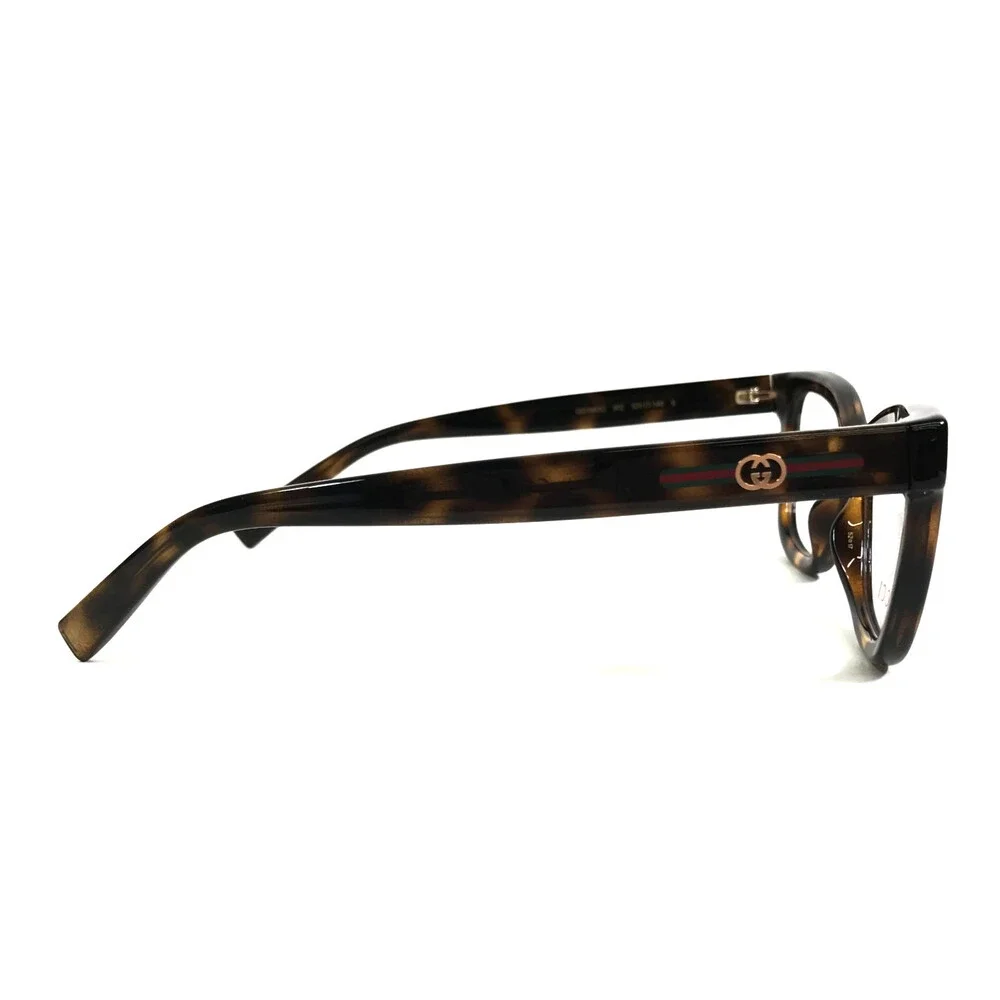 Gucci Eyeglasses Frames GG1983O 002 Tortoise Brown Cat Eye Full Rim 52-17-140 - Picture 4 of 13